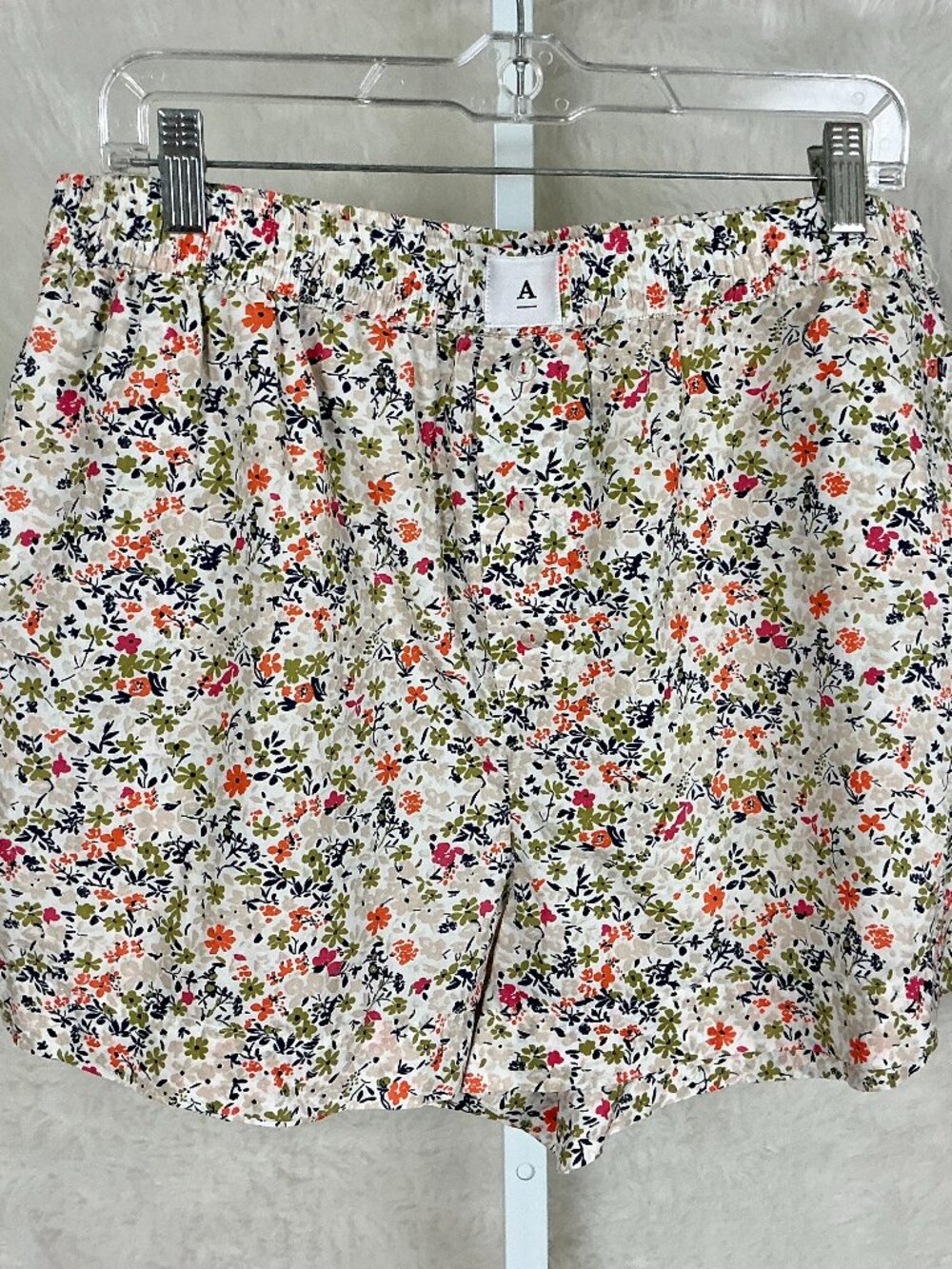 Anthropologie Floral Wren Boxer Shorts Cotton L